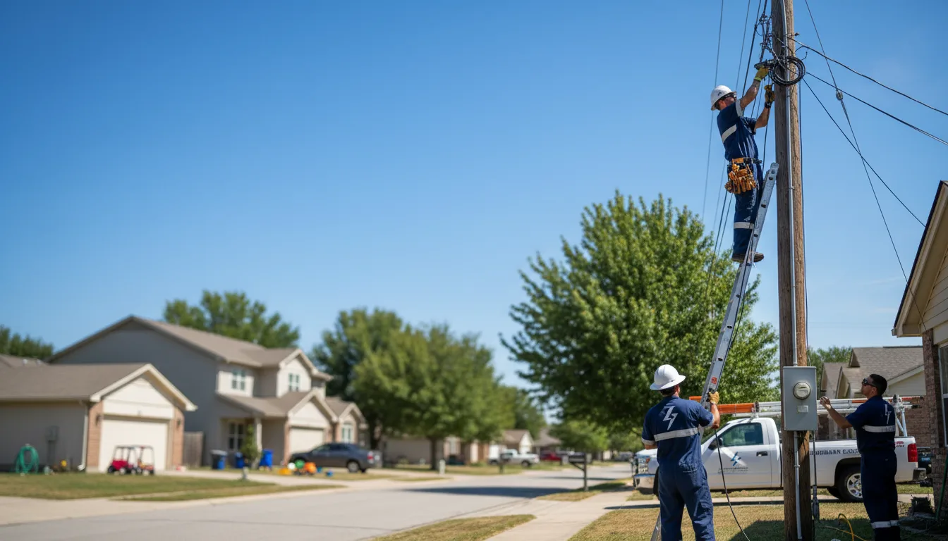 Residential electrician providing installation services in Jamesport, MO